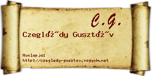 Czeglédy Gusztáv névjegykártya