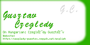 gusztav czegledy business card
